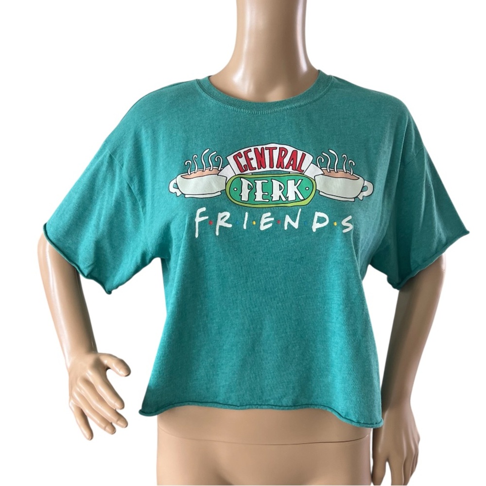 FRIENDS Central Perk Cropped Tee T  Shirt Top